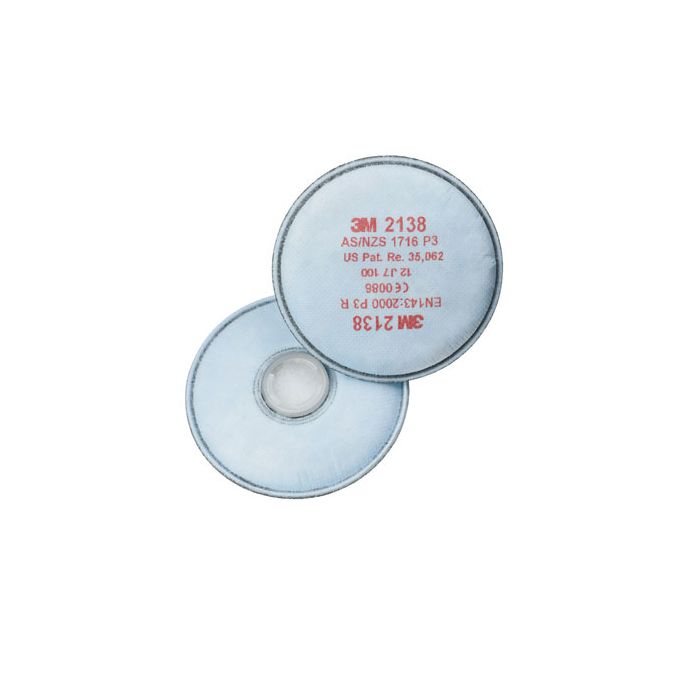 3M 2138 P3 FILTER - White 3M 2138 P3 FILTER - White