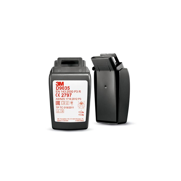 3M D9035 SECURE CLICK HARD CASE P3 R FILTER - Black 3M D9035 SECURE CLICK HARD CASE P3 R FILTER - Black