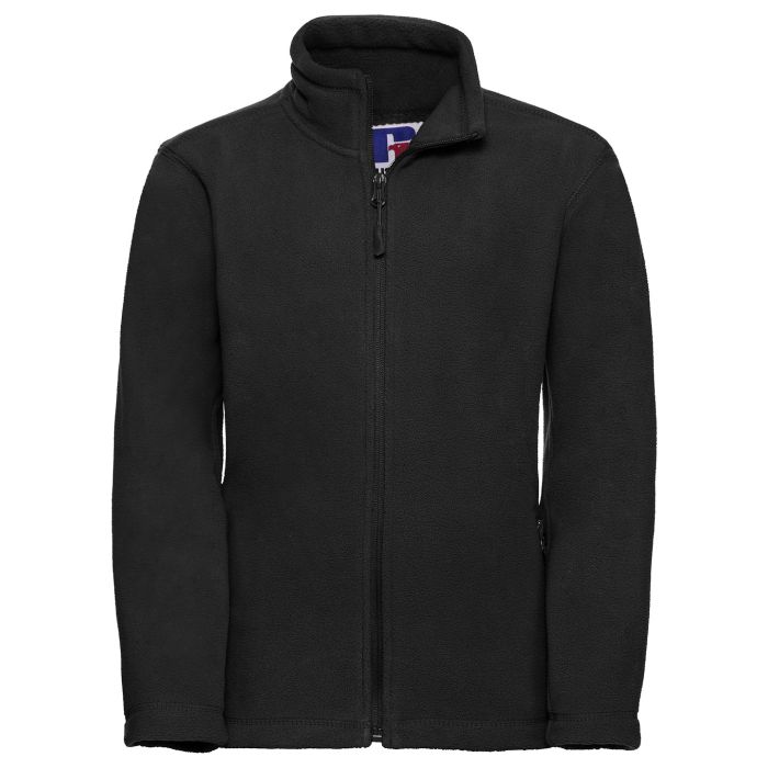 Kids full-zip outdoor fleece - Black - 3/4 Years Kids full-zip outdoor fleece - Black - 3/4 Years