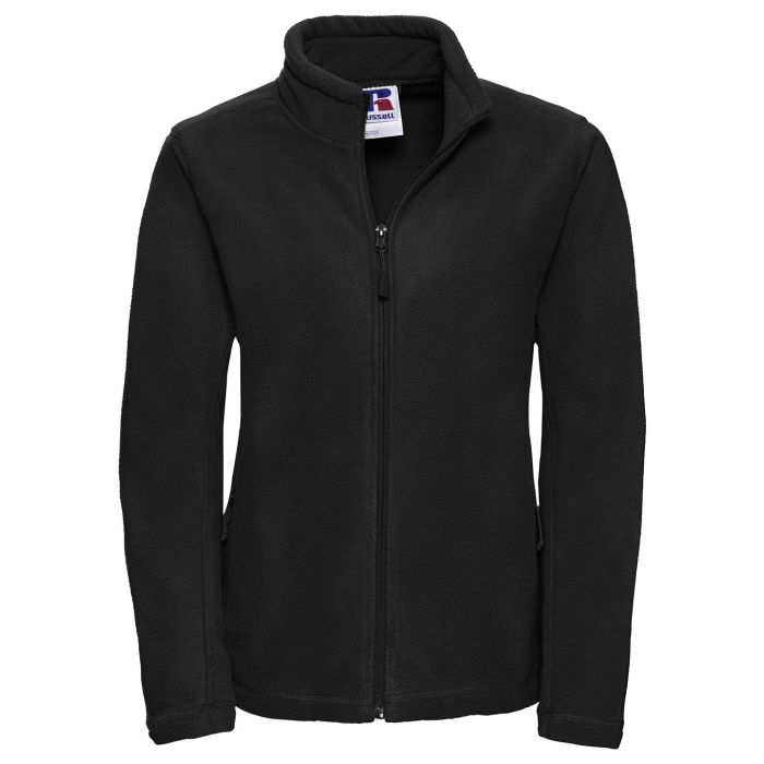 Women's full-zip outdoor fleece - Black - S Women's full-zip outdoor fleece - Black - S