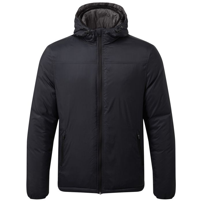 Men's padded wind jacket - Navy/Charcoal - S Men's padded wind jacket - Navy/Charcoal - S