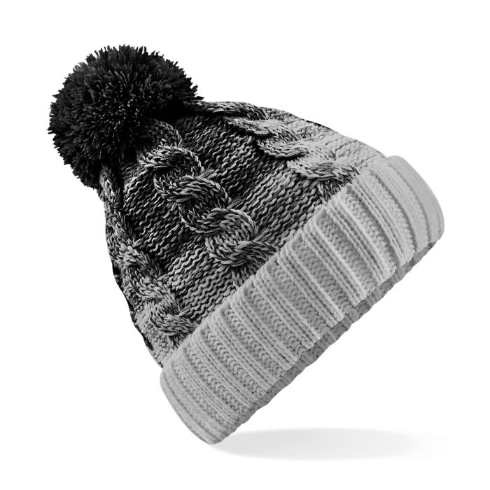 Ombré beanie - Black/Light Grey - One size Ombré beanie - Black/Light Grey - One size