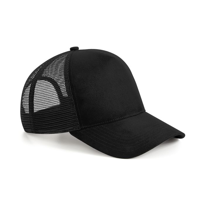 Suede snapback trucker - Black - One size Suede snapback trucker - Black - One size