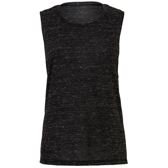 Flowy scoop muscle t-shirt - Black Marble - S Flowy scoop muscle t-shirt - Black Marble - S