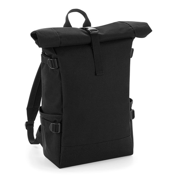 Block roll-top backpack - Black/Black - One size Block roll-top backpack - Black/Black - One size
