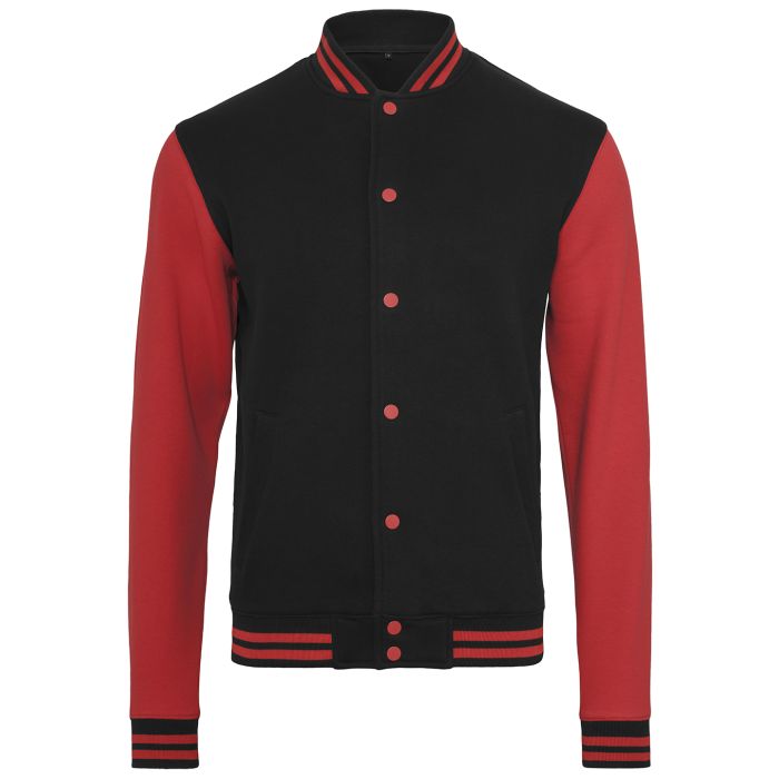 Sweat college jacket - Black/Red - M Sweat college jacket - Black/Red - M