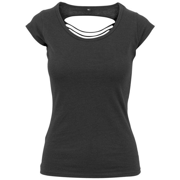 Women's back cut tee - Black - XS Women's back cut tee - Black - XS