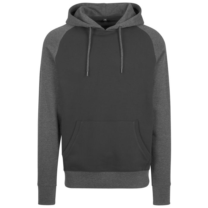 Raglan hoodie - Black/Charcoal - M Raglan hoodie - Black/Charcoal - M