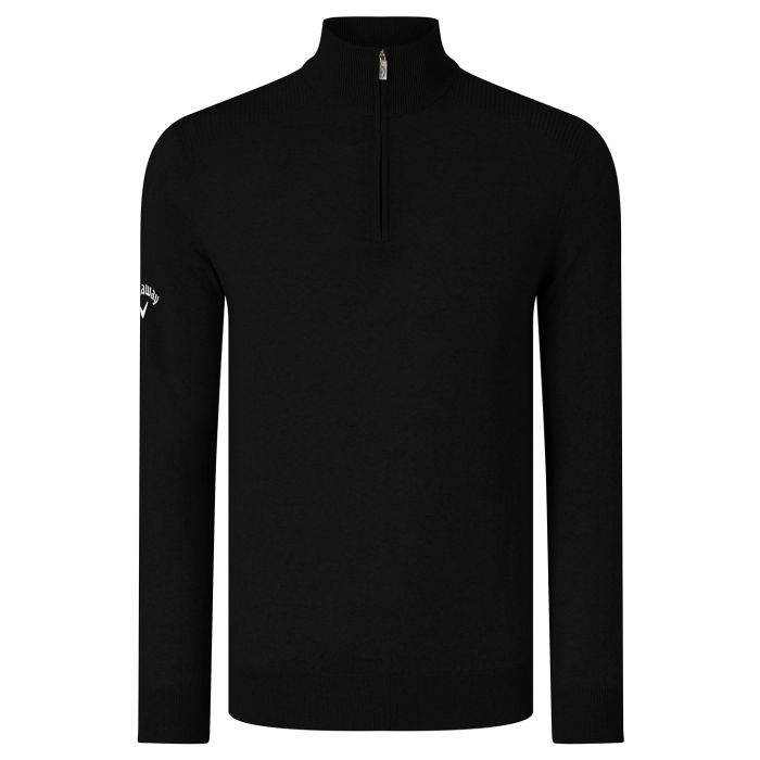 Ribbed ¼ zip Merino sweater Ribbed ¼ zip Merino sweater