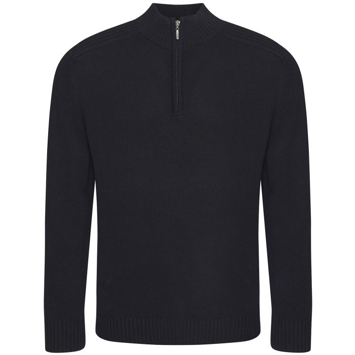 Wakhan ¼ regen zip knit sweater - Black - XS Wakhan ¼ regen zip knit sweater - Black - XS