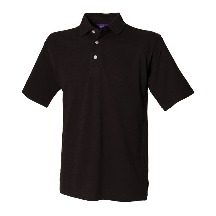 Classic cotton piqué polo with stand-up collar Classic cotton piqué polo with stand-up collar