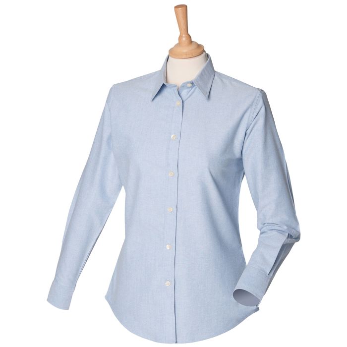 Women's classic long sleeve Oxford shirt - Blue - S Women's classic long sleeve Oxford shirt - Blue - S