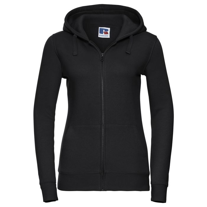 Women's authentic zipped hooded sweatshirt - Black* - XS Women's authentic zipped hooded sweatshirt - Black* - XS