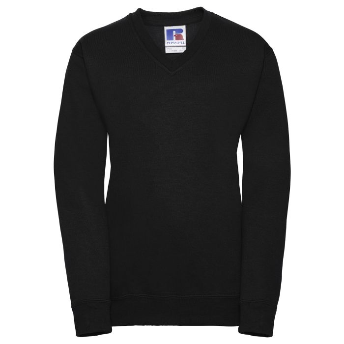 Kids v-neck sweatshirt - Black - 5/6 Years Kids v-neck sweatshirt - Black - 5/6 Years