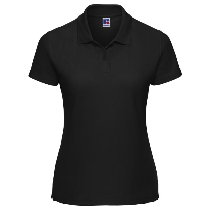Women's classic polycotton polo - Black - XS Women's classic polycotton polo - Black - XS