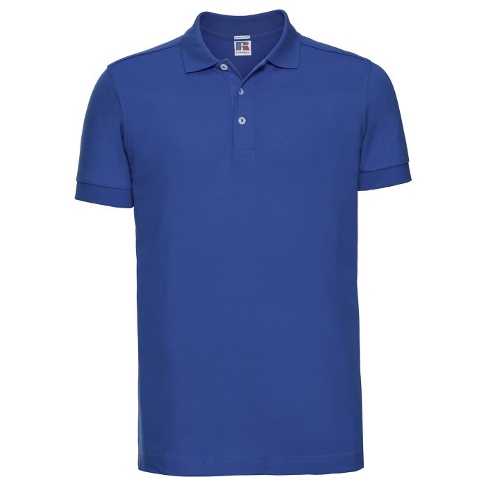 Stretch polo - Azure Blue - S Stretch polo - Azure Blue - S