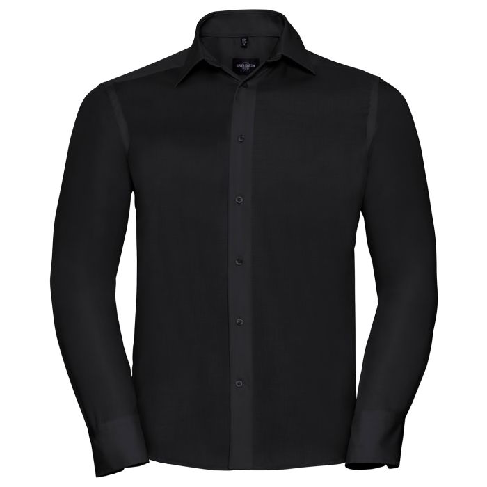 Long sleeve tailored ultimate non-iron shirt - Black - 14.5 Long sleeve tailored ultimate non-iron shirt - Black - 14.5