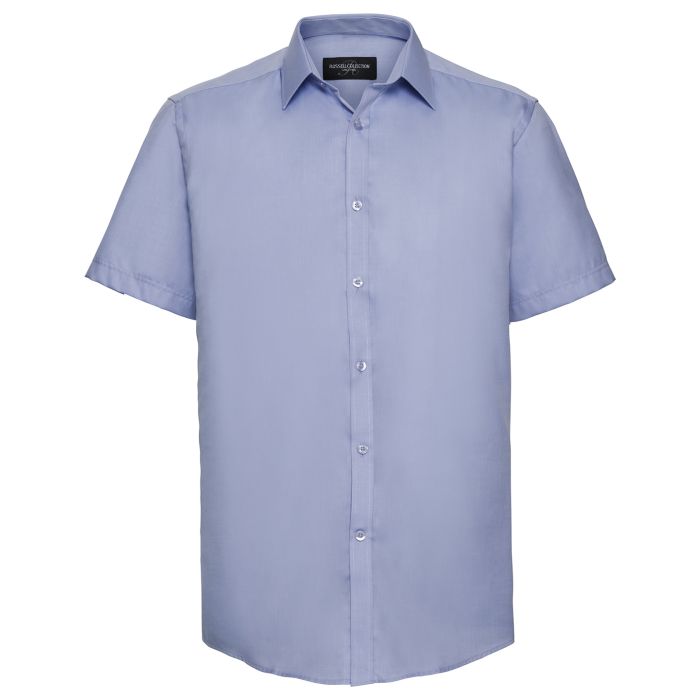 Short sleeve herringbone shirt - Light Blue - 14.5 Short sleeve herringbone shirt - Light Blue - 14.5