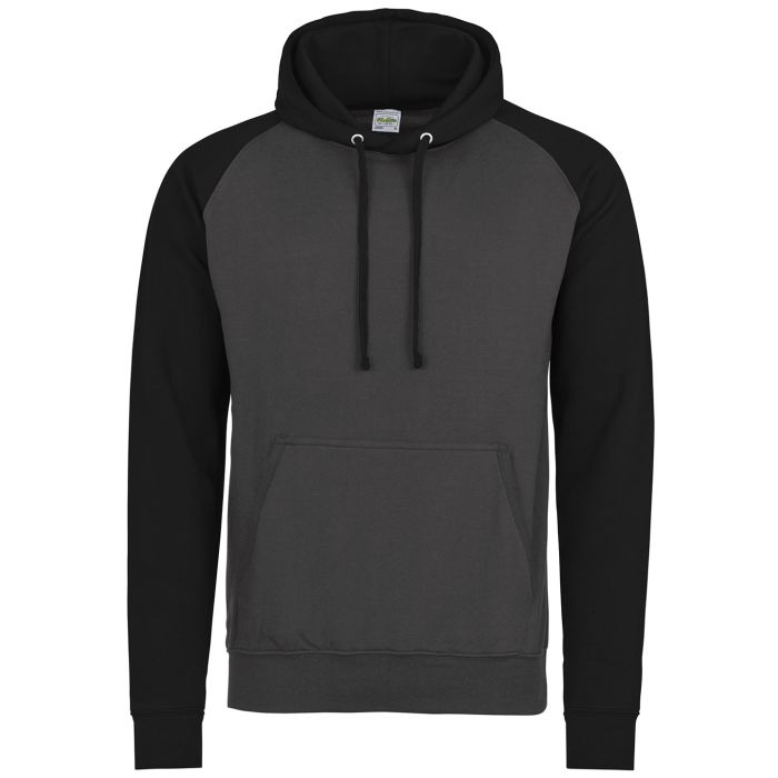 Baseball hoodie - Charcoal/Jet Black - M Baseball hoodie - Charcoal/Jet Black - M