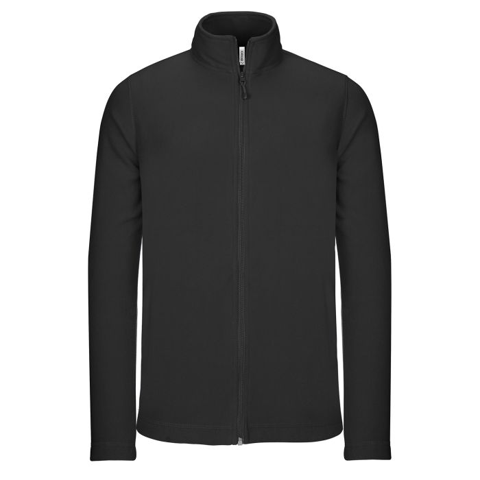 Full-zip microfleece jacket - Black - S Full-zip microfleece jacket - Black - S
