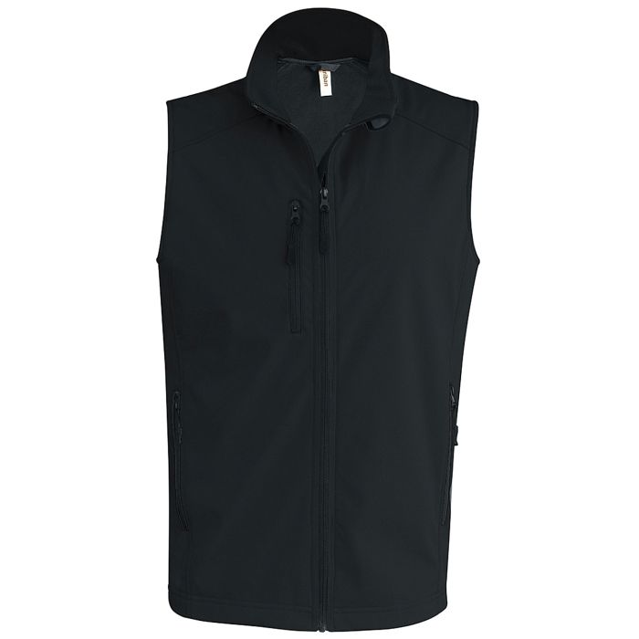 Men's softshell bodywarmer - Black - S Men's softshell bodywarmer - Black - S