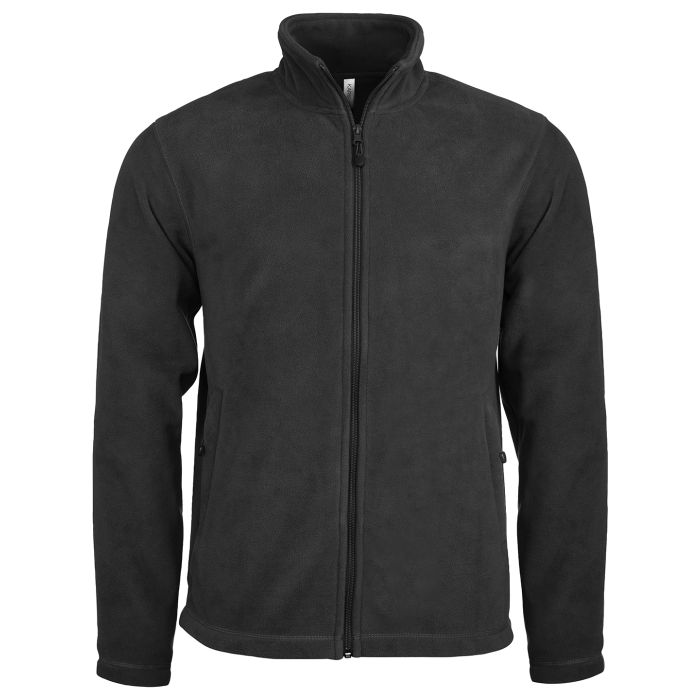 Zip-through microfleece jacket - Black - S Zip-through microfleece jacket - Black - S