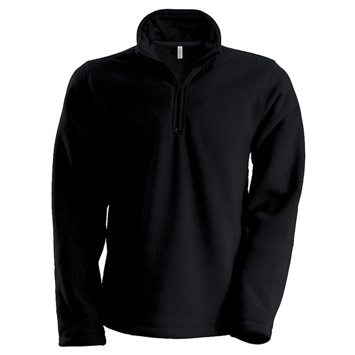 Enzo zip neck microfleece jacket - Black* - S Enzo zip neck microfleece jacket - Black* - S