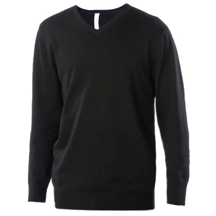 Men's V-neck jumper - Black - M Men's V-neck jumper - Black - M