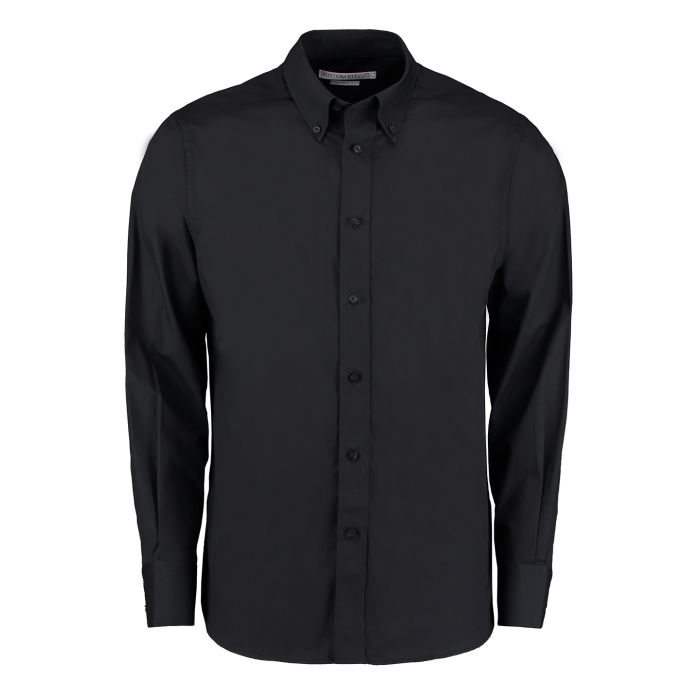 City business shirt long-sleeved (tailored fit) - Black - 14.5 City business shirt long-sleeved (tailored fit) - Black - 14.5