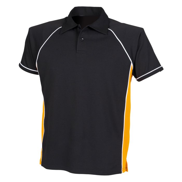 Kids piped performance polo Kids piped performance polo