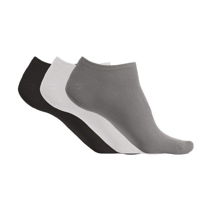 Microfibre sneaker socks (3 pairs per pack) - Storm Grey/White/Black - Socks UK 6/8.5 Microfibre sneaker socks (3 pairs per pack) - Storm Grey/White/Black - Socks UK 6/8.5