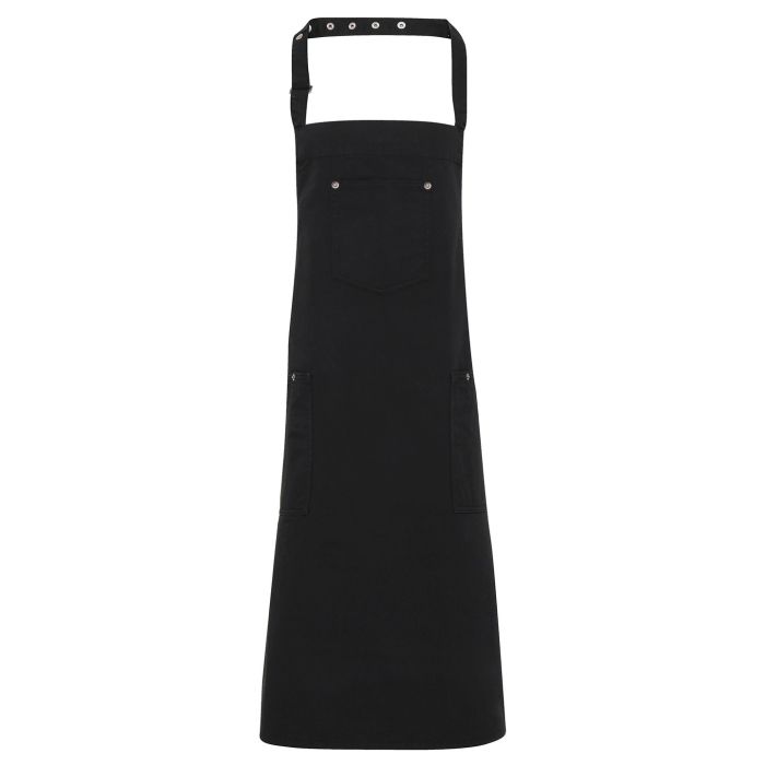 Chino cotton bib apron Chino cotton bib apron