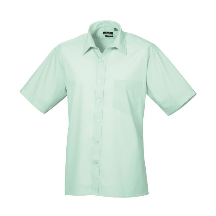 Short sleeve poplin shirt - Aqua - 15 Short sleeve poplin shirt - Aqua - 15