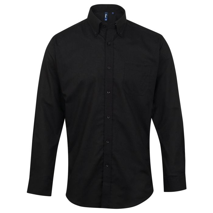 Signature Oxford long sleeve shirt - Black* - 14.5 Signature Oxford long sleeve shirt - Black* - 14.5