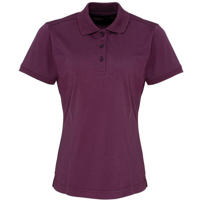 Women's Coolchecker® piqué polo - Aubergine - XS Women's Coolchecker® piqué polo - Aubergine - XS