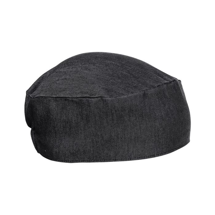 Chef's skull cap - Black Denim - One size Chef's skull cap - Black Denim - One size