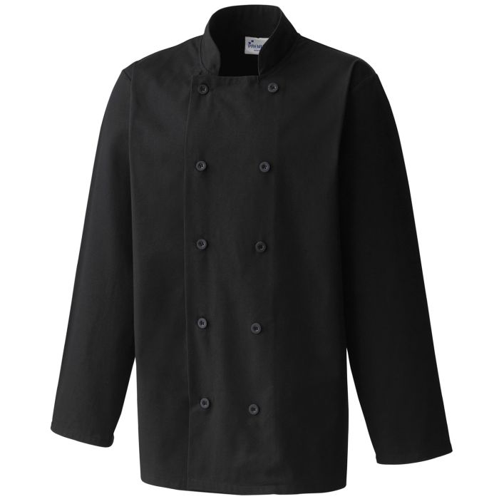 Long sleeve chef’s jacket - Black - XS Long sleeve chef’s jacket - Black - XS