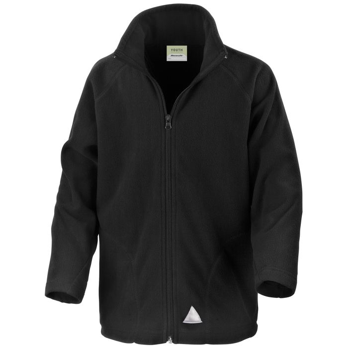 Core junior microfleece jacket - Black - XXS Core junior microfleece jacket - Black - XXS