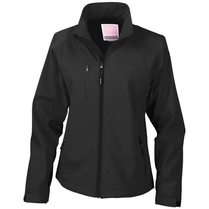 Women's baselayer softshell jacket - Black - XS Women's baselayer softshell jacket - Black - XS
