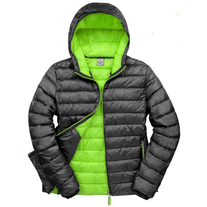 Urban snow bird hooded jacket - Black/Lime - M Urban snow bird hooded jacket - Black/Lime - M