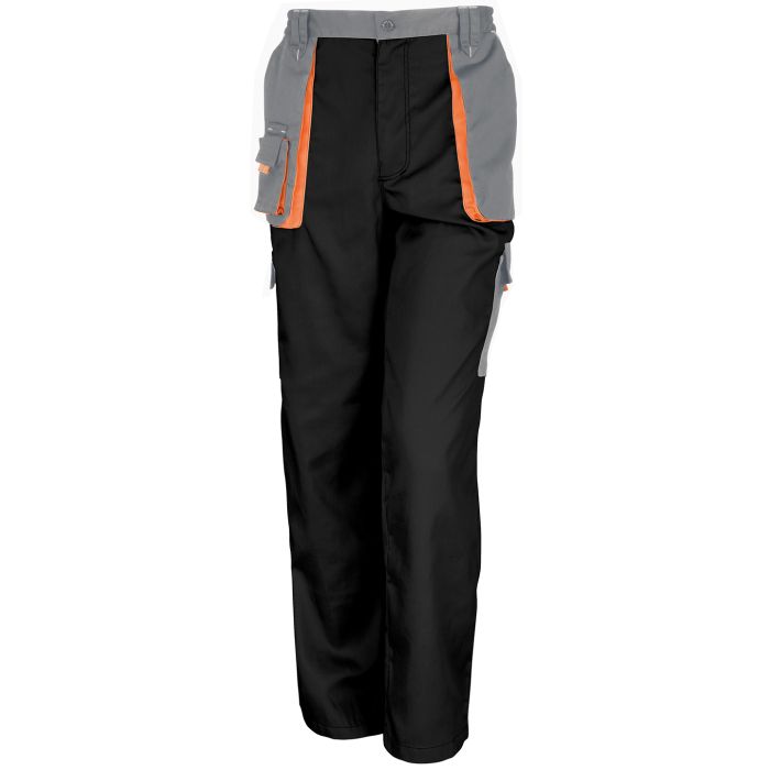 Work-Guard lite trousers - Black/Grey/Orange - XS Work-Guard lite trousers - Black/Grey/Orange - XS