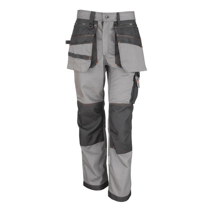 Work-Guard x-over holster trousers - Grey/Black - XS Work-Guard x-over holster trousers - Grey/Black - XS