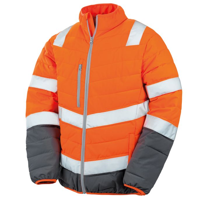 Soft padded safety jacket - Fluorescent Orange - M Soft padded safety jacket - Fluorescent Orange - M