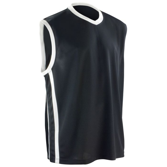 Basketball quick-dry top - Black/White - S Basketball quick-dry top - Black/White - S