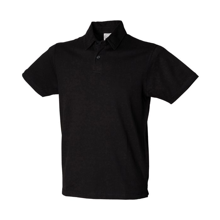Short sleeve stretch polo - Black - S Short sleeve stretch polo - Black - S