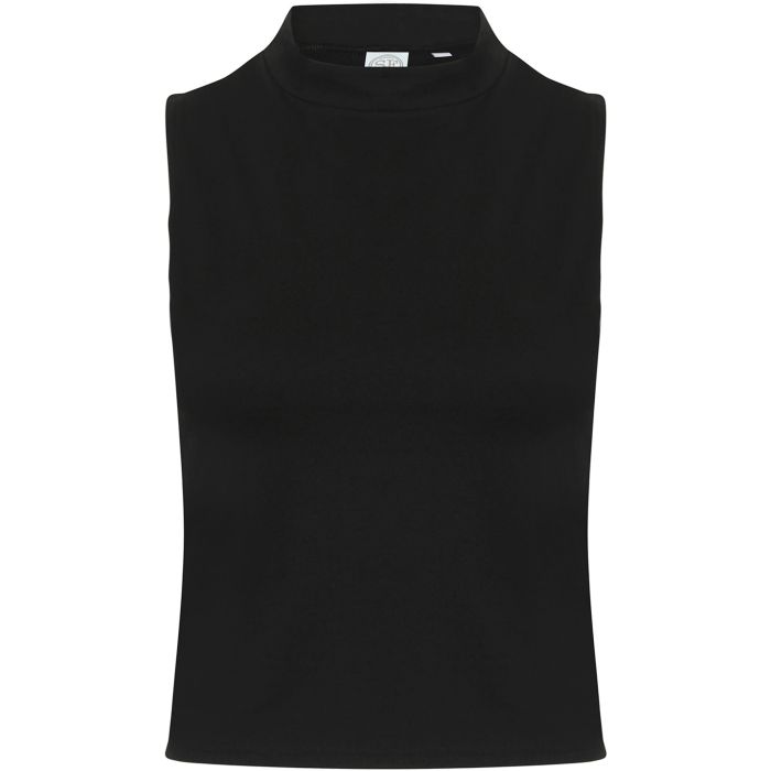 Women's high neck crop vest - Black - XS Women's high neck crop vest - Black - XS
