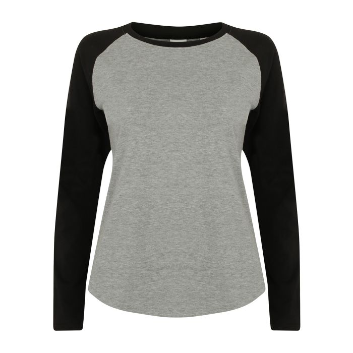 Women's long sleeve baseball t-shirt Women's long sleeve baseball t-shirt