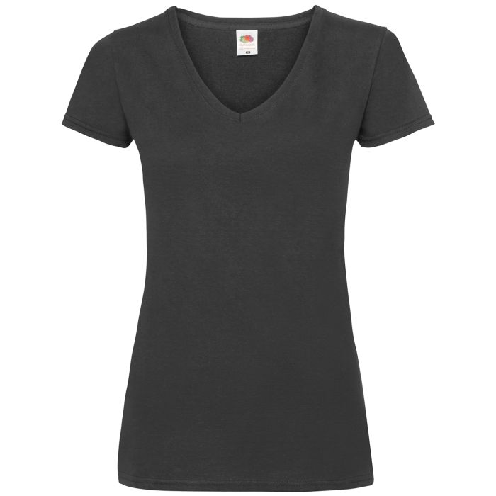 Women's valueweight v-neck T - Black - XS Women's valueweight v-neck T - Black - XS