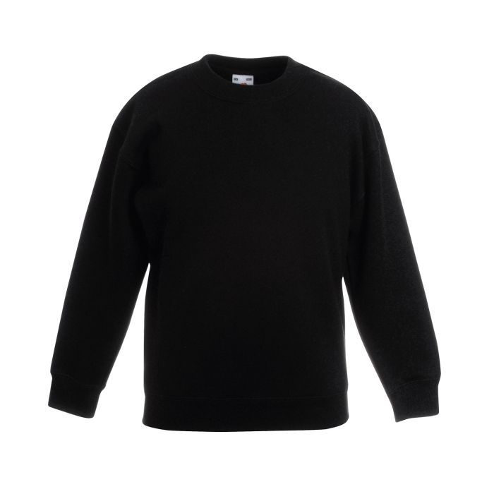 Kids classic set-in sweatshirt - Black - 5/6 Years Kids classic set-in sweatshirt - Black - 5/6 Years