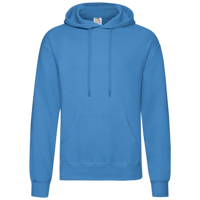Classic 80/20 hooded sweatshirt - Azure Blue - S Classic 80/20 hooded sweatshirt - Azure Blue - S
